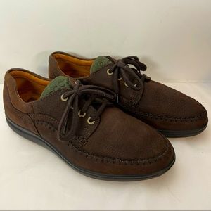 Ecco Brown Comfort Walking Breathable System Men's Shoes EUC Size 41